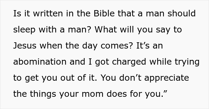 MIL Can’t Believe Son Is Gay, Does Everything In Her Power To Prove That He’s Not: “Didn&rsquo;t Raise You Like That!”