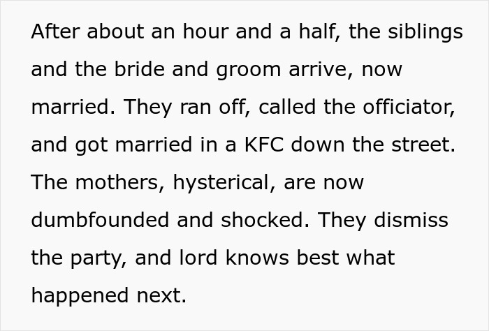 Bridal Couple Watch In Horror As Wedding Falls Apart, Run Away To A Local KFC To Get Married Instead