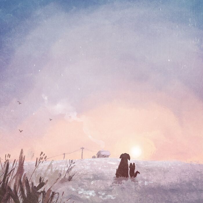 Artist Perfectly Captures The Chaos, Charm, And Strange Logic Of Dogs In These 30 Illustrations