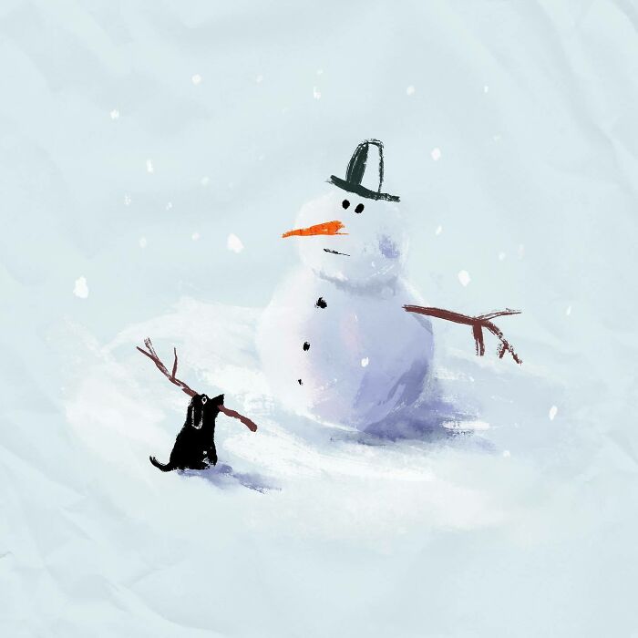 Artist Perfectly Captures The Chaos, Charm, And Strange Logic Of Dogs In These 30 Illustrations