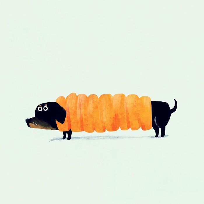 Artist Perfectly Captures The Chaos, Charm, And Strange Logic Of Dogs In These 30 Illustrations