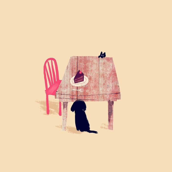 Artist Perfectly Captures The Chaos, Charm, And Strange Logic Of Dogs In These 30 Illustrations