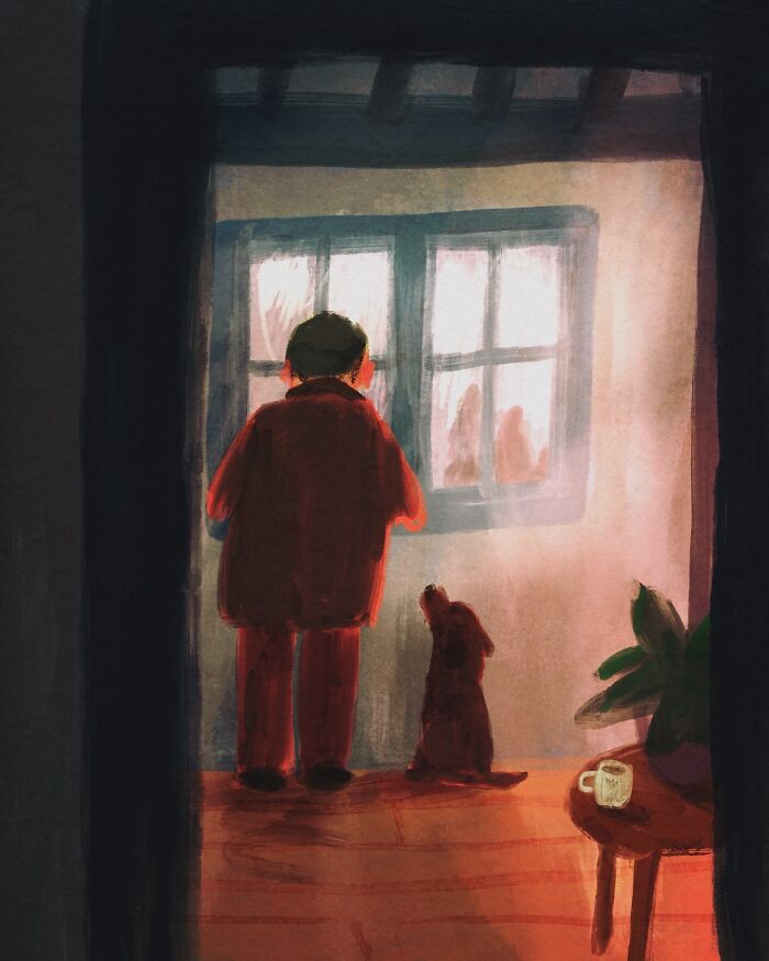 Artist Perfectly Captures The Chaos, Charm, And Strange Logic Of Dogs In These 30 Illustrations