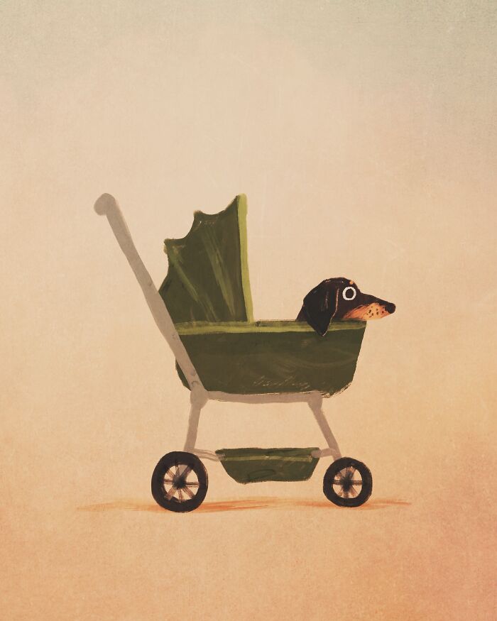 Artist Perfectly Captures The Chaos, Charm, And Strange Logic Of Dogs In These 30 Illustrations