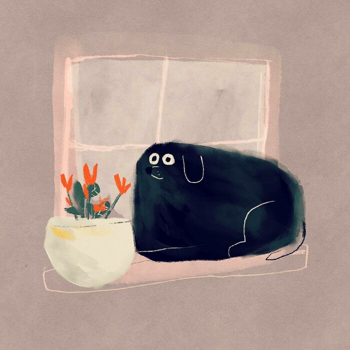 Artist Perfectly Captures The Chaos, Charm, And Strange Logic Of Dogs In These 30 Illustrations