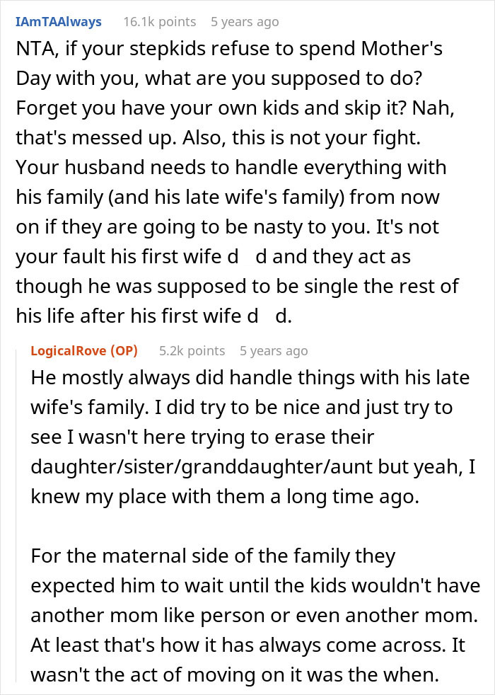 MIL Criticizes Son’s 2nd Wife For Celebrating Mother’s Day With Bio Kids Despite Stepkids’ Coldness