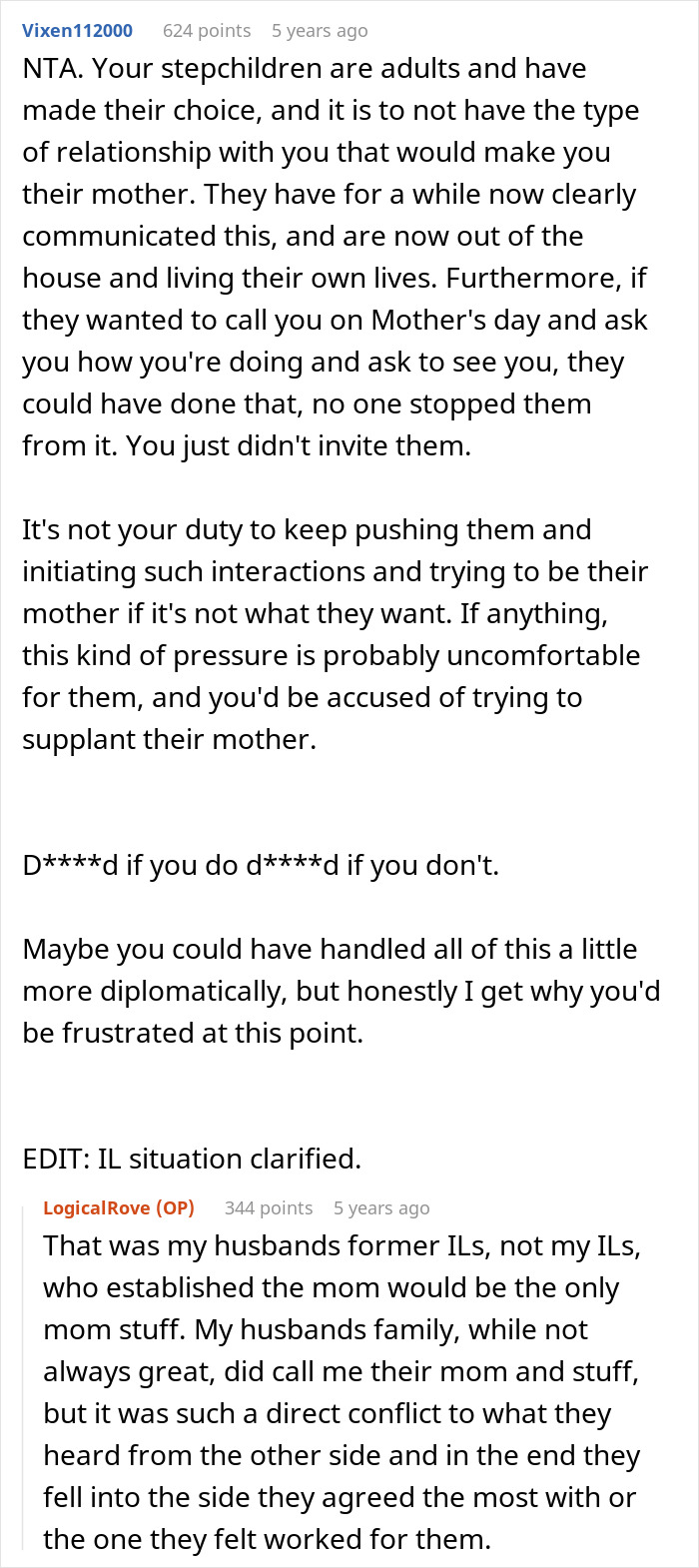 MIL Criticizes Son’s 2nd Wife For Celebrating Mother’s Day With Bio Kids Despite Stepkids’ Coldness