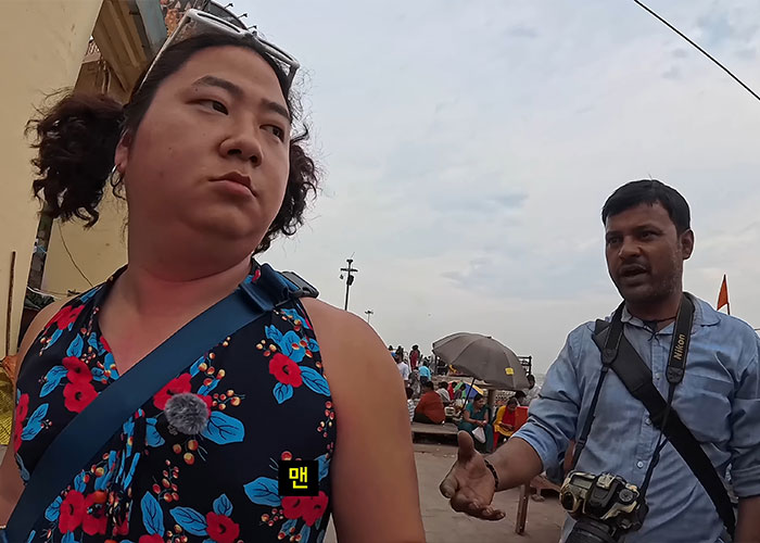 Korean Man Disguises Himself As Pregnant Woman To Expose Gender Violence In India, Results Are Disturbing