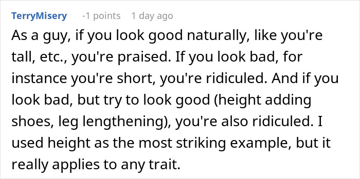 Man Thinks He&rsquo;s Exposed A Massive Beauty Double Standard, The Internet Quickly Disagrees
