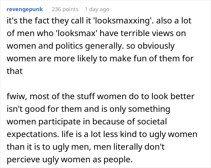 Man Thinks He&rsquo;s Exposed A Massive Beauty Double Standard, The Internet Quickly Disagrees