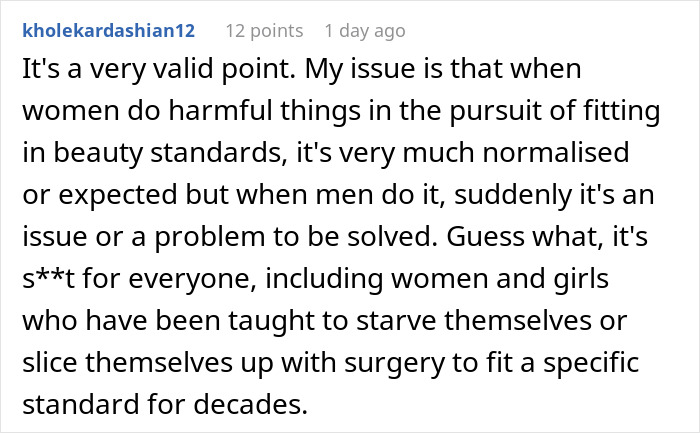 Man Thinks He&rsquo;s Exposed A Massive Beauty Double Standard, The Internet Quickly Disagrees