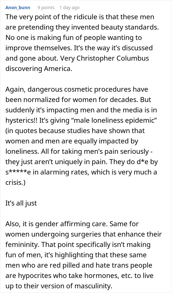 Man Thinks He&rsquo;s Exposed A Massive Beauty Double Standard, The Internet Quickly Disagrees