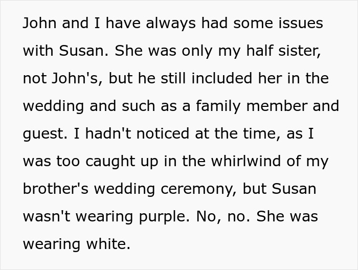 Woman Upset She Gets Ignored At Stepbrother’s Wedding When She Tried So Hard To Be The Center Of Attention