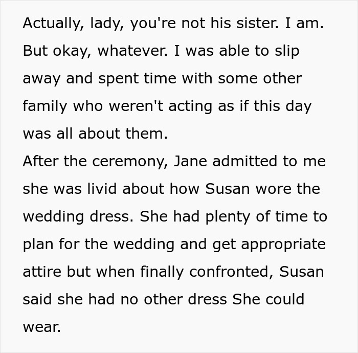 Woman Upset She Gets Ignored At Stepbrother’s Wedding When She Tried So Hard To Be The Center Of Attention