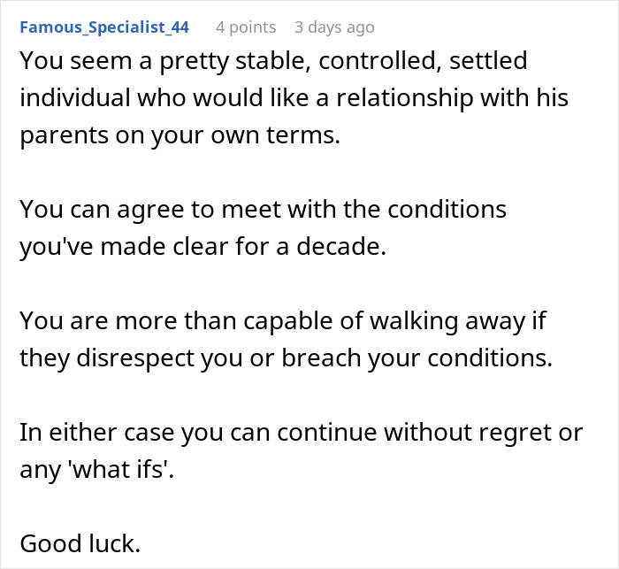 Guy Laughs In Parents’ Faces After They Come Back Into His Life Making Entitled Demands