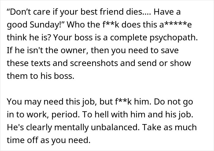 “Don’t Let Yourself Get Emotional”: Boss Messages To Grieving Employee Enrages People “Don’t Let Yourself Get Emotional”: Boss Messages To Grieving Employee Enrages People