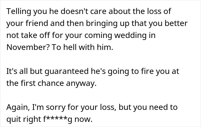“Don’t Let Yourself Get Emotional”: Boss Messages To Grieving Employee Enrages People “Don’t Let Yourself Get Emotional”: Boss Messages To Grieving Employee Enrages People