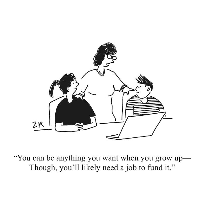 52 Absurd Single-Panel Cartoons By This Artist That Find Humor In The Most Ridiculous Places