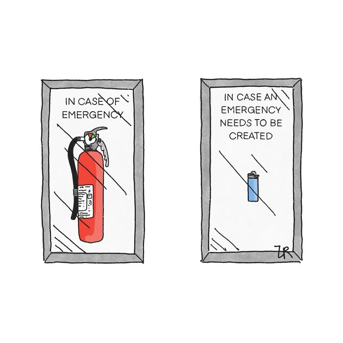 52 Absurd Single-Panel Cartoons By This Artist That Find Humor In The Most Ridiculous Places