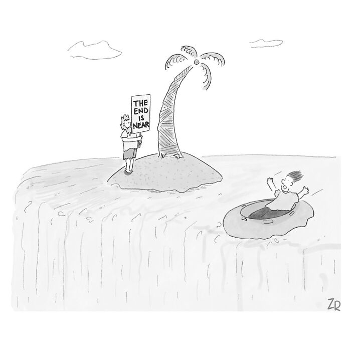 52 Absurd Single-Panel Cartoons By This Artist That Find Humor In The Most Ridiculous Places