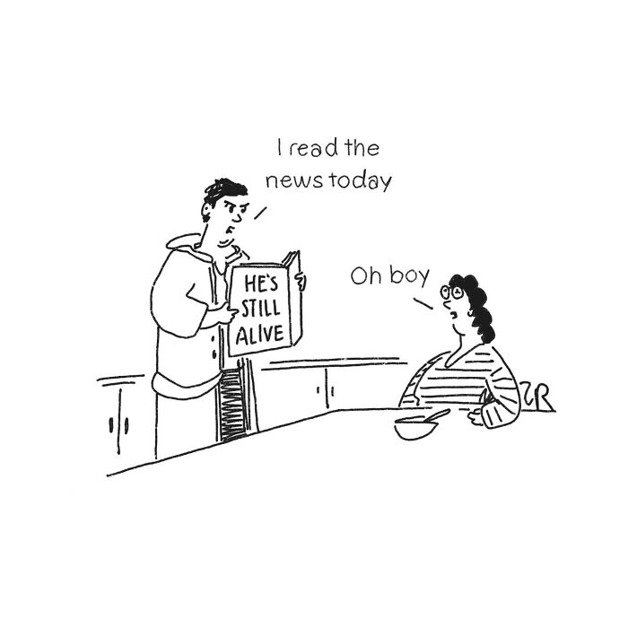 52 Absurd Single-Panel Cartoons By This Artist That Find Humor In The Most Ridiculous Places