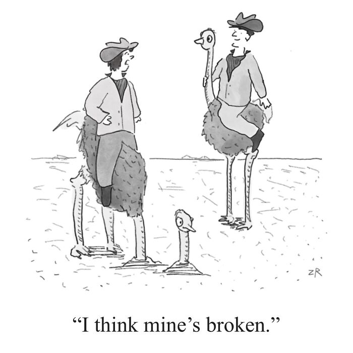 52 Absurd Single-Panel Cartoons By This Artist That Find Humor In The Most Ridiculous Places