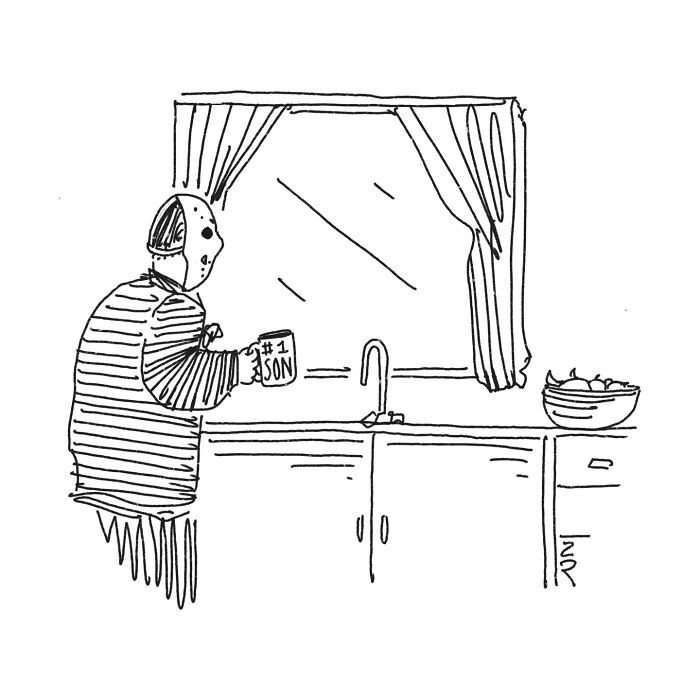 52 Absurd Single-Panel Cartoons By This Artist That Find Humor In The Most Ridiculous Places