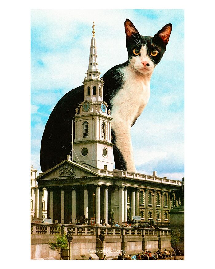 Artist Imagines Surreal Parallel Universe Where Giant Cats Reign, And Here Are 30 New Pieces Artist Imagines Surreal Parallel Universe Where Giant Cats Reign, And Here Are 30 New Pieces