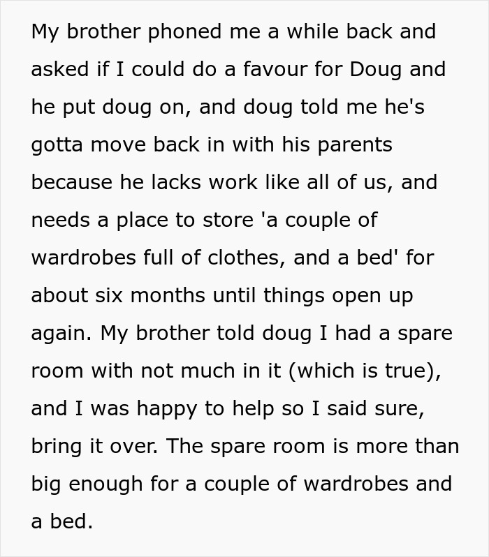 Woman Agrees To Store A Couple Of Items For Friend, Comes Home To A Fully Packed House From Hell Woman Agrees To Store A Couple Of Items For Friend, Comes Home To A Fully Packed House From Hell