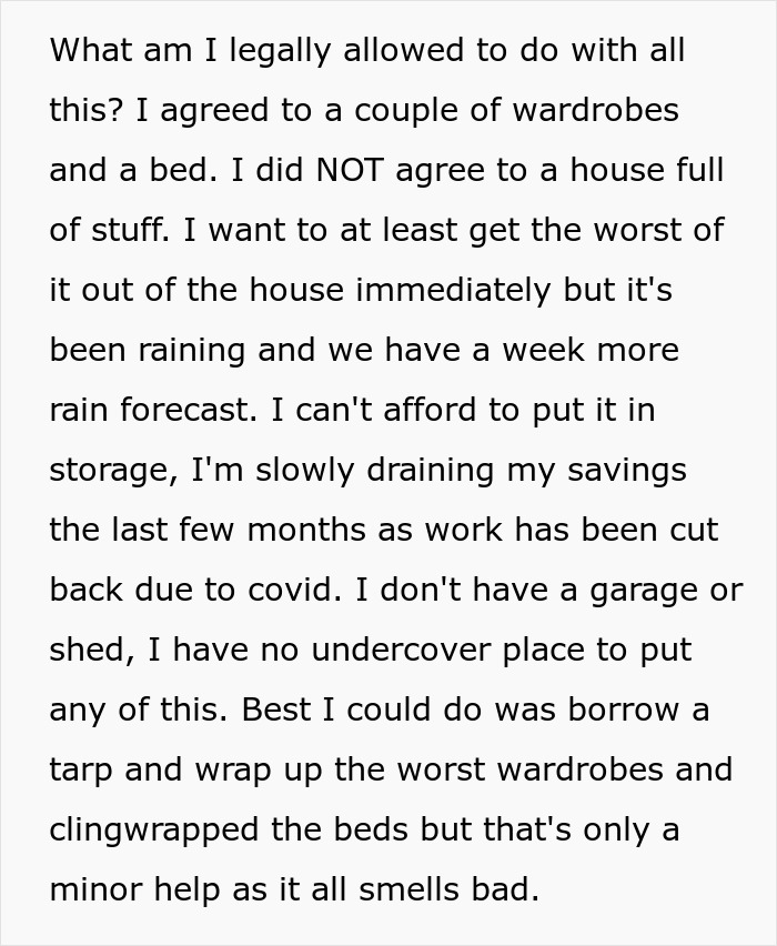 Woman Agrees To Store A Couple Of Items For Friend, Comes Home To A Fully Packed House From Hell Woman Agrees To Store A Couple Of Items For Friend, Comes Home To A Fully Packed House From Hell