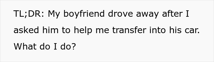Perfect BF Is Actually An Ableist In Disguise, Newly Disabled GF Sees His True Colors And Dumps Him Perfect BF Is Actually An Ableist In Disguise, Newly Disabled GF Sees His True Colors And Dumps Him