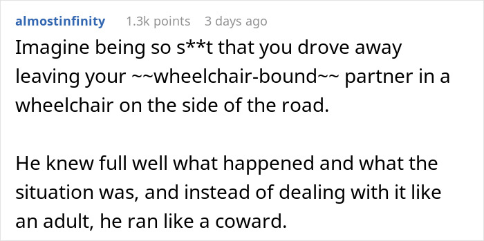 Perfect BF Is Actually An Ableist In Disguise, Newly Disabled GF Sees His True Colors And Dumps Him Perfect BF Is Actually An Ableist In Disguise, Newly Disabled GF Sees His True Colors And Dumps Him