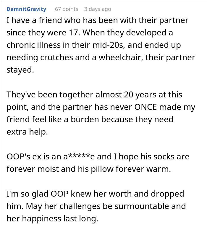 Perfect BF Is Actually An Ableist In Disguise, Newly Disabled GF Sees His True Colors And Dumps Him Perfect BF Is Actually An Ableist In Disguise, Newly Disabled GF Sees His True Colors And Dumps Him