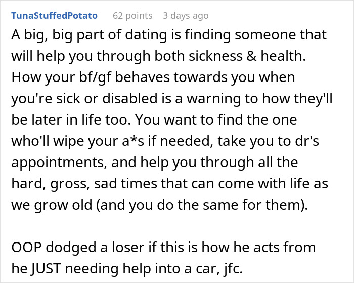 Perfect BF Is Actually An Ableist In Disguise, Newly Disabled GF Sees His True Colors And Dumps Him Perfect BF Is Actually An Ableist In Disguise, Newly Disabled GF Sees His True Colors And Dumps Him
