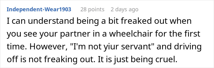 Perfect BF Is Actually An Ableist In Disguise, Newly Disabled GF Sees His True Colors And Dumps Him Perfect BF Is Actually An Ableist In Disguise, Newly Disabled GF Sees His True Colors And Dumps Him