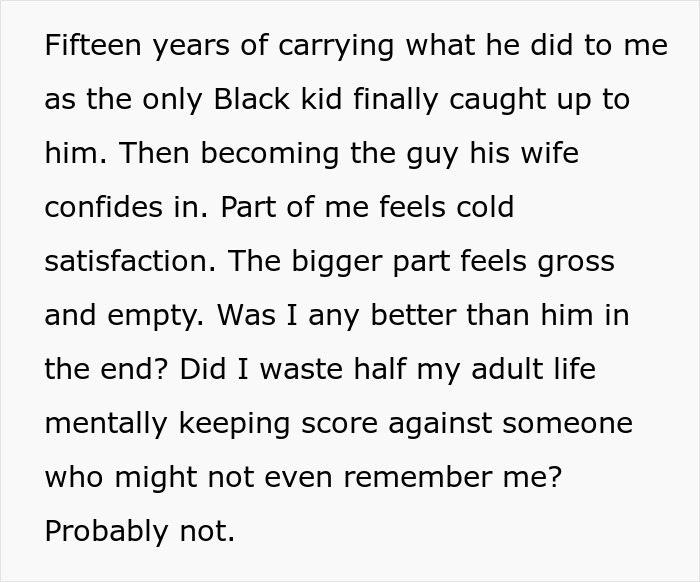 Guy Learns Friend’s Hubby Is His School Bully, Takes Slow Revenge By Telling Her She Deserves Better