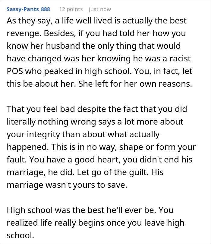 Guy Learns Friend’s Hubby Is His School Bully, Takes Slow Revenge By Telling Her She Deserves Better