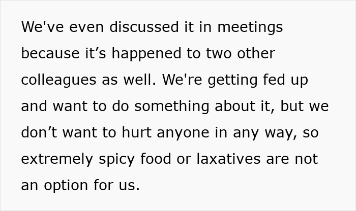 Worker Sets Trap For Office Food Thief, Then Realizes The Situation Is More Disturbing Than Expected Worker Sets Trap For Office Food Thief, Then Realizes The Situation Is More Disturbing Than Expected