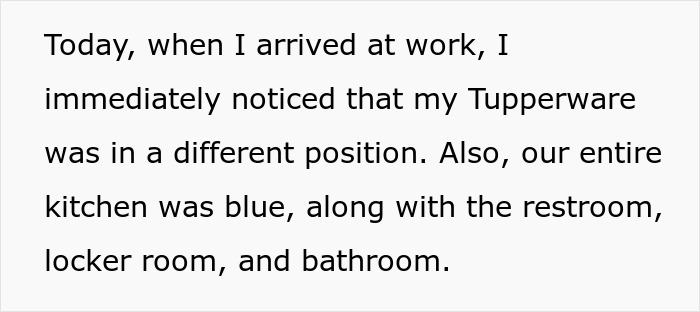 Worker Sets Trap For Office Food Thief, Then Realizes The Situation Is More Disturbing Than Expected Worker Sets Trap For Office Food Thief, Then Realizes The Situation Is More Disturbing Than Expected