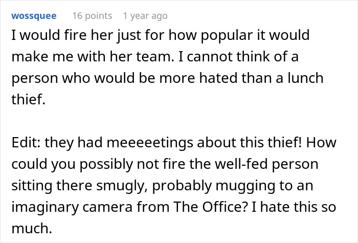 Worker Sets Trap For Office Food Thief, Then Realizes The Situation Is More Disturbing Than Expected Worker Sets Trap For Office Food Thief, Then Realizes The Situation Is More Disturbing Than Expected