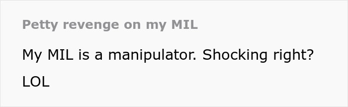 Woman Endures A Decade Of Snide Comments From MIL, Finally Gets Her Revenge In Public