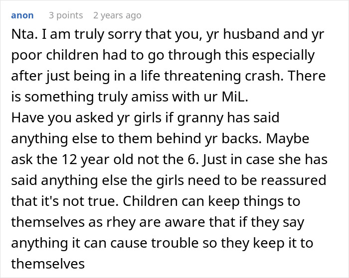 MIL Lies To 6YO That She’s Going To Lose Mom, Gets Banned From Kids’ Lives And Arrested MIL Lies To 6YO That She’s Going To Lose Mom, Gets Banned From Kids’ Lives And Arrested