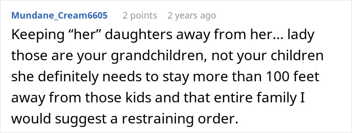 MIL Lies To 6YO That She’s Going To Lose Mom, Gets Banned From Kids’ Lives And Arrested MIL Lies To 6YO That She’s Going To Lose Mom, Gets Banned From Kids’ Lives And Arrested