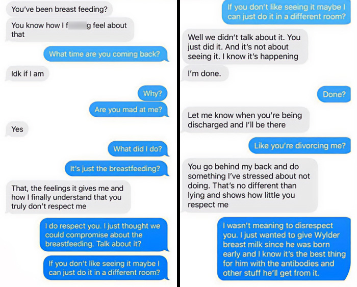 Man’s Divorce Threat Over Wife Breastfeeding Sparks Outrage As Experts Condemn “Ignorant” Claim Man’s Divorce Threat Over Wife Breastfeeding Sparks Outrage As Experts Condemn “Ignorant” Claim