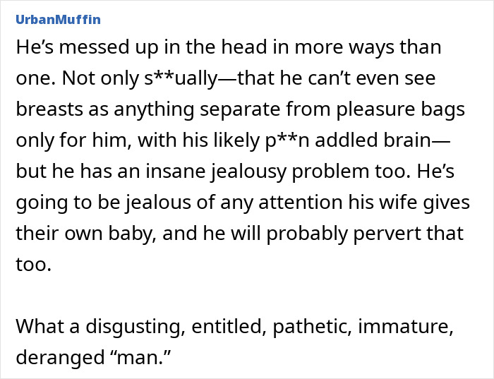 Man’s Divorce Threat Over Wife Breastfeeding Sparks Outrage As Experts Condemn “Ignorant” Claim Man’s Divorce Threat Over Wife Breastfeeding Sparks Outrage As Experts Condemn “Ignorant” Claim