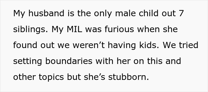 MIL Haunts Couple Over Not Having Kids, Then Crosses A Line She Can’t Take Back MIL Haunts Couple Over Not Having Kids, Then Crosses A Line She Can’t Take Back