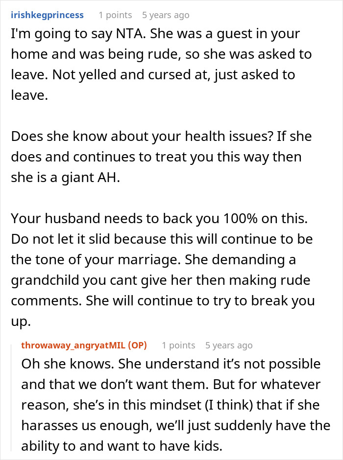 MIL Haunts Couple Over Not Having Kids, Then Crosses A Line She Can’t Take Back MIL Haunts Couple Over Not Having Kids, Then Crosses A Line She Can’t Take Back