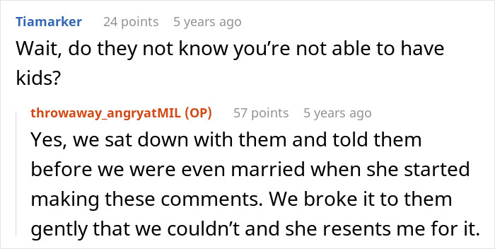MIL Haunts Couple Over Not Having Kids, Then Crosses A Line She Can’t Take Back MIL Haunts Couple Over Not Having Kids, Then Crosses A Line She Can’t Take Back
