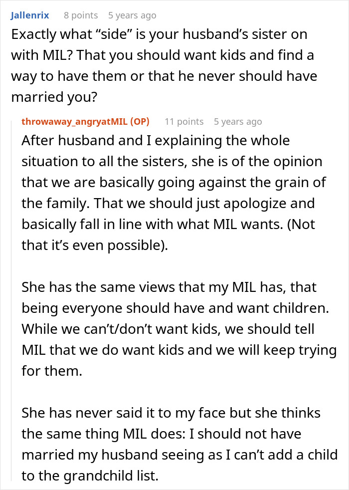 MIL Haunts Couple Over Not Having Kids, Then Crosses A Line She Can’t Take Back MIL Haunts Couple Over Not Having Kids, Then Crosses A Line She Can’t Take Back