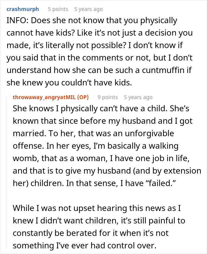 MIL Haunts Couple Over Not Having Kids, Then Crosses A Line She Can’t Take Back MIL Haunts Couple Over Not Having Kids, Then Crosses A Line She Can’t Take Back